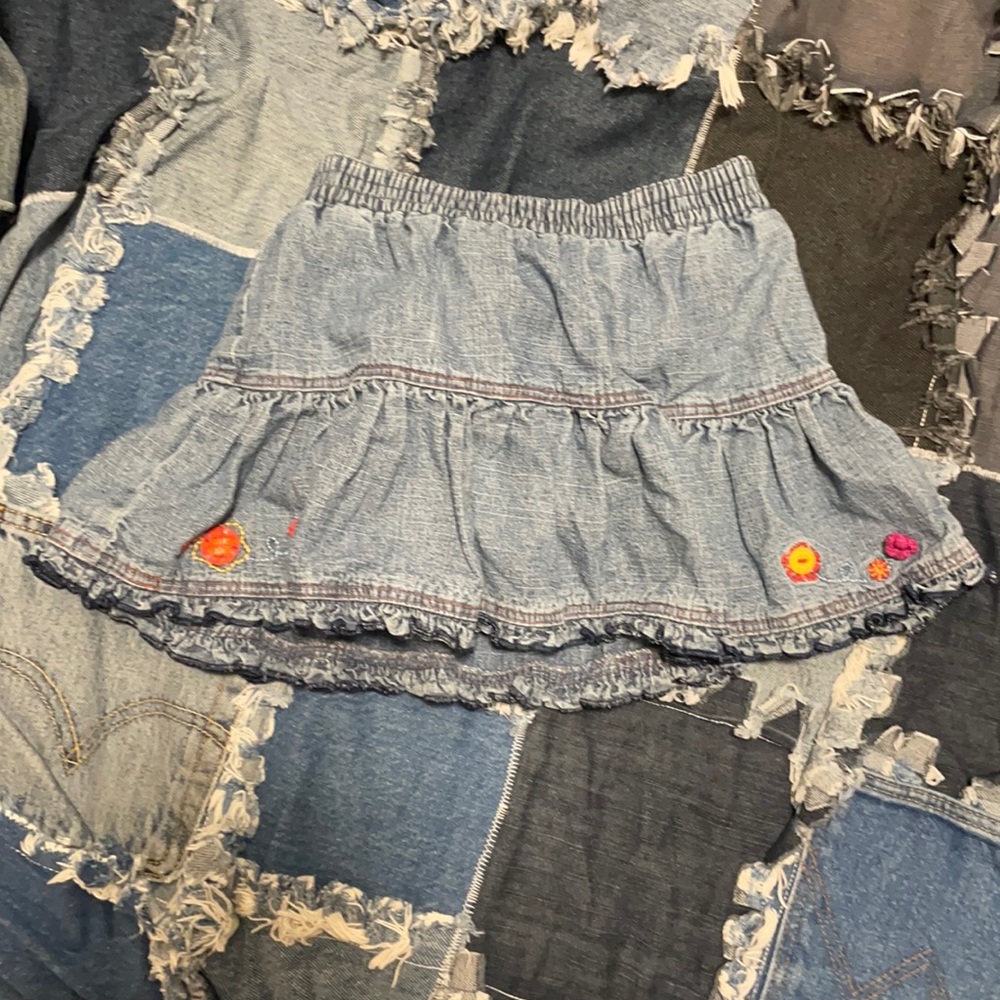 Catimini denim miniskirt. Girls size 3A